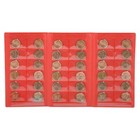  Souvenir Penny Holder Collecting Books  red - Us Flag  Bi-fold Coin Display For
