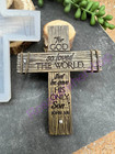 Crucifix-cross Silicone Mold For Fondant-resin-polymer Clay-candy-handcrafts-wax