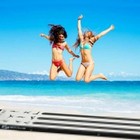 Costway Gym Mats 10  air Track Inflatable Gymnastics Mat W  Pump black white