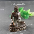 Antique Copper Shakyamuni Buddha Statue Handmade Buddhism Sculpture 