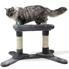 Heykitten Elevated Cat Cushion Perch Bed With Scratching Posts Sturdy Base Fo   
