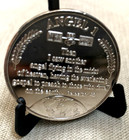 Tbn 25th Anniversary Commemorative Silver-clad Medallion 1973-1998 With Stand