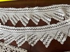 Antique Vintage Lot Of 4 Pcs Hand Crocheted Lace Trim Edging 4 5  Yds