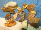 14pcs Australian Boulder Opal Rough  184tcw Unfinished Lapidary For Polishing