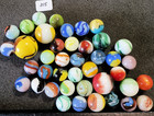 Lot Of 40  Mix Of Makers  Glass Marbles   lot 315 