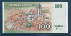 Lithuania 100 Litu  2000  P 62  Vf 