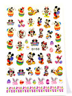 Disney Easter 3d Nail Art Stickers- Nail Decals
