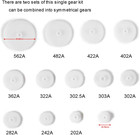 50 Pcs Plastic Gear Kit Spindle Single Gears Set Shaft For Toy Motor Aircraft Ca