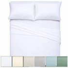 100  Cotton Cool Percale Weave Crispy Soft Breathable Deep Pocket Sheets Set