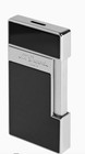 S t  Dupont Slimmy Black Lacquer   Chrome Lighter  028001  28001   New In Box