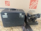 Vintage 1956 Singer 221 Featherweight Portable Sewing Machine W case   Access