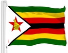 G128 Combo  American Usa Flag   Zimbabwe Zimbabwean Flag Printed 3x5 Ft