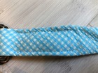 Nwt Crewcuts Kids Girls 100  Cotton Check Blue Belt Xl