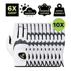 Hirzl Men s Golf Gloves - Trust Hybrid  Leather  Grippp Technology  Pack Of 10