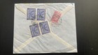 Saudi Arabia Hejaz Mecca Jeddah Airmail Cover To New York Charity Stamps
