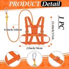 2 Pcs Deer Drag Sled And Harness Hunting With Ropes Orange 