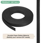 2-rolls Paper Weaving Cane  11 Yards X 0 6  Basket Weaving Supply black 