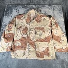 Vintage 80s Us Army Desert Camo Bdu Jacket Named 10th Sustainment