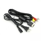 Ac Cable Power Supply Adapter Cord audio Av Rca For Sony Playstation 1 2 Ps2 Fat