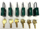 6-pk American Lock A1106kagrnlz3 Key s03581 Alike Green Series 1100  engraved 