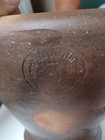 Large Heavy Antique Primitive Apothecary Red Clay Mortar   Wood Pestle Excellent