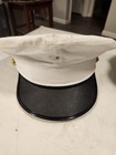 2 Usmc Marine Corps Enlisted Service Cap White   Green Cloth Sz6 3 4