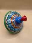 Schylling Old School Tin Metal Spinning Top Toy 2008 Colorful Retro Fun  Sm Dent