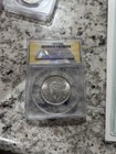 1941-b 1r Ms62 British India Silver Rupee King George Vi  anacs 