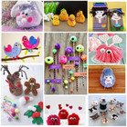 Pom Pom Maker  4 Sizes Pompom Maker Tool Set For Fluff Ball Weave Diy Wool Yarn 