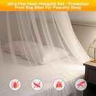 Mosquito Net For Bed  Large White Bed Canopy For Girls  Hanging High Dome Des   