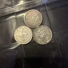 1896   1922  1924 Silver 50 Kopeek  3coins Representing Pre And Post Rev Russia