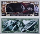 Set Of 2 Different Fantasy Star Wars Paper Money Au-unc 