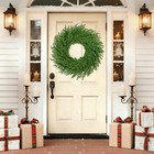 24 Inch Christmas Wreath For Front Door  Norfolk Pine Wreath For Home Porch W   