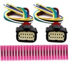 2pcs 12 Pin Front Headlights Connector Compatible With Dodge Charger 2015-2023 6