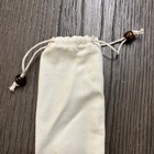 Linen Utensil Or Knife Holder Bag  Drawstring Close  9 5    X 2 5     New