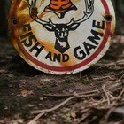 Vintage Utah Fish   Game Porcelain Sign Us Forestry National Park Service Smokey