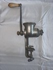 Vintage Universal No  2 Cast Iron Hand Crank Meat Grinder