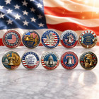 250 Years Of Freedom American Enamel Lapel Pins Bulk  10 Large  Multicolor
