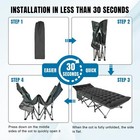 Big Red Camping Cot  Folding  Cot Bed Sleeping Double nap Beach Travel 1200d