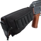 Tactical Hunting Rifle Shotgun Buttstock Cheek Rest Ammo Shell Holder Mag Pouch