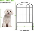 28 Pack Decorative Garden Fence Metal Rustproof Landscape Border Fences Panels