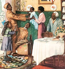 Antique African American 1918 Wwi Recruitment  welcome Home  Lithograph Poster