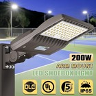 Led Parking Lot Light 200w Dusk To Dawn Commercial Shoebox Pole Light Fixture Ul