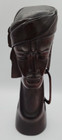 Vintage Hand Carved Wooden African Tribal Man Sculpture Statue Bust 15  U191