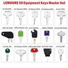 50 Heavy Equipment Keys Master Set Case Jd Hyster Komatsu Kubota Yanmar Cat Jcb