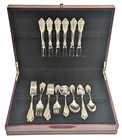   grande Baroque   By Wallace Sterling Silver Service For 6  30 Pcs