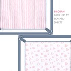 Pack N Play Mattress Sheets For Square Playard 100  Cotton 36  x36  2 Pack