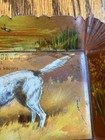 Vtg Champion Tony   s Gale Hunting Dog Tin Tip Tray- Court Of Honor Springfield Il