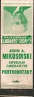 1950s John A Mikusinski Lycoming County Prothonotary Williamsport Pennsylvania
