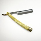 Vtg Dubl Duck Goldedge Straight Razor 11 16 Or 6 8  Pearl Duck Solingen Germany